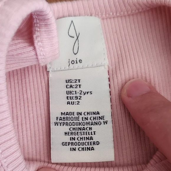 Joie Sparkling Pink and White Kids Dance Costume - Picture 2 of 4